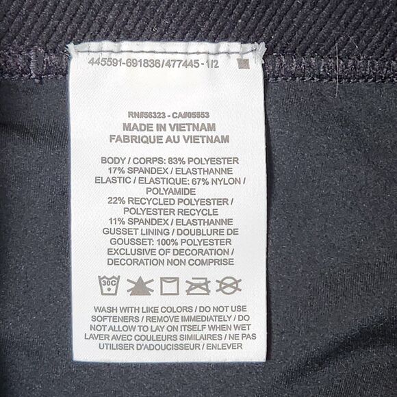 Nike Pro Shorts Black Women’s Large 3 Inch Compression Shorts - Picture 4 of 5